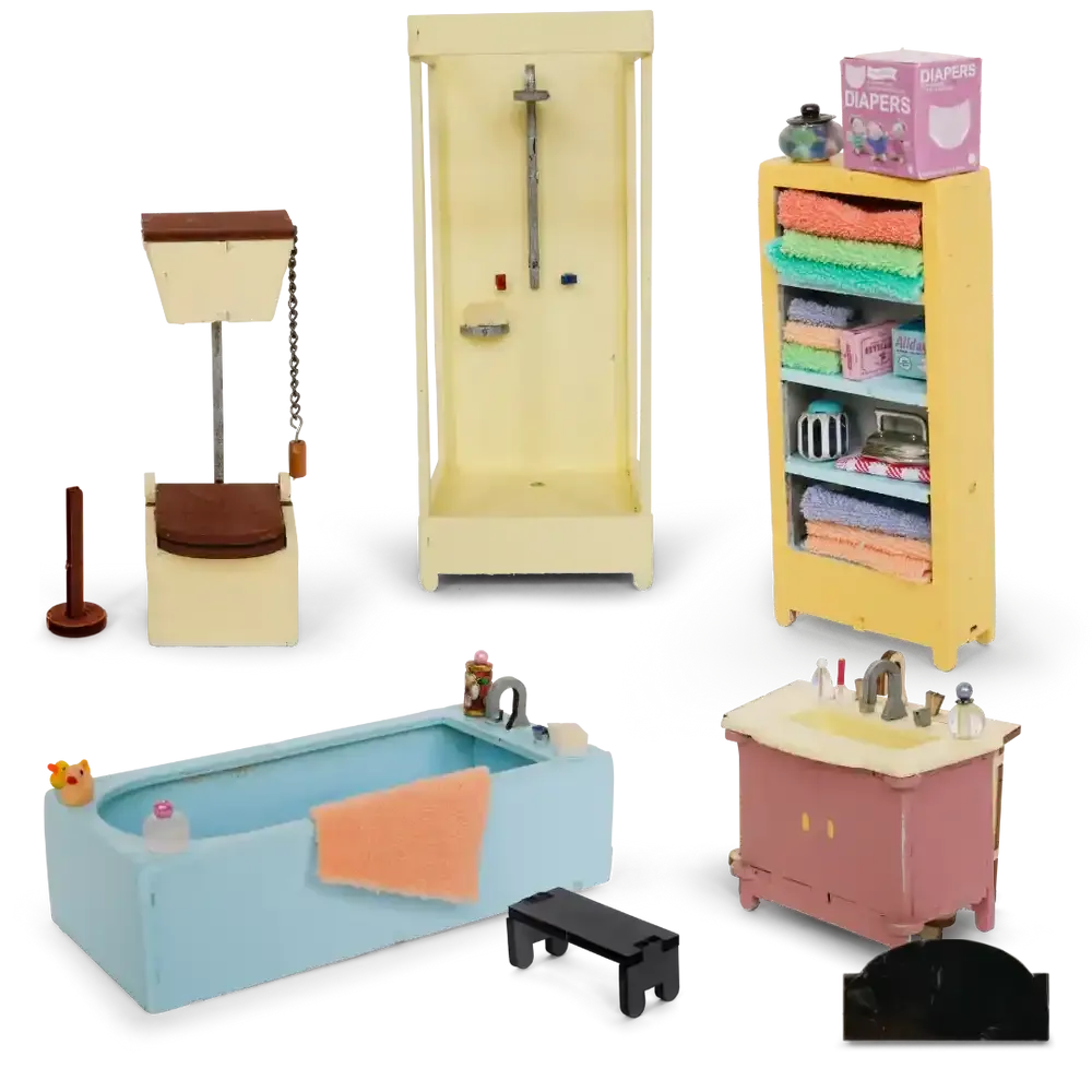 Sam & Julia: The Mouse Mansion - Furniture Kit - Bathroom | Scout & Co