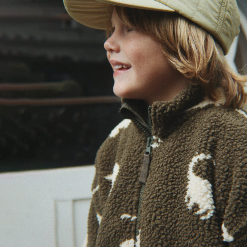 Konges Sløjd - Jody teddy jacket - Dino Silhouette | Scout & Co