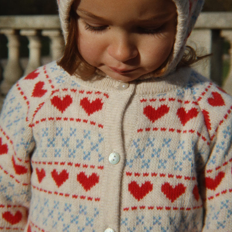 Konges Sløjd - Belou knit cardigan - Heart