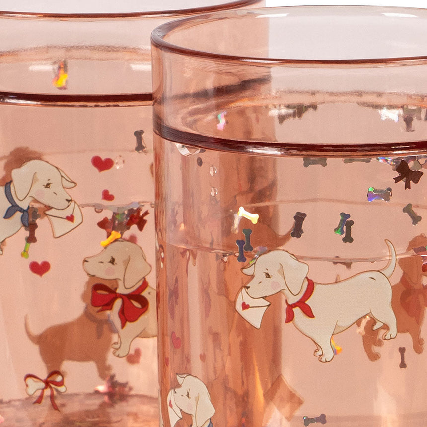 Konges Sløjd - Glitter cups - set of 2 - Woof Letter Rose | Scout & Co