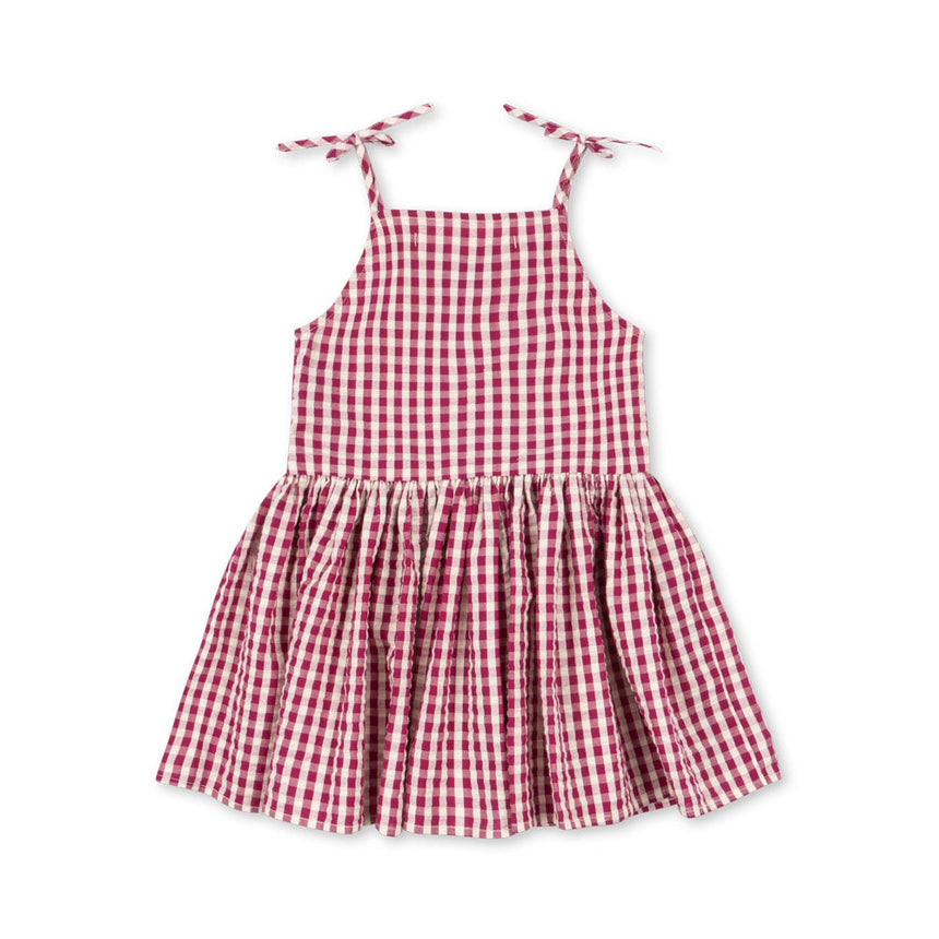 Konges Sløjd - Isotta dress - Raspberry Check | Scout & Co