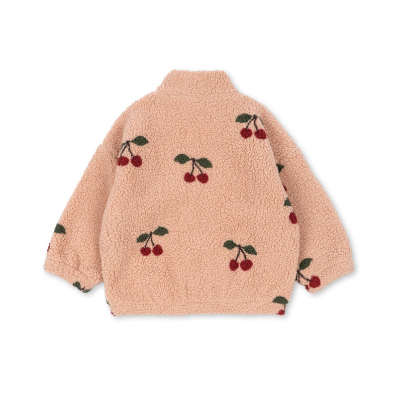 Konges Sløjd - Jody teddy jacket - Ma Grande Cerise Blush | Scout & Co