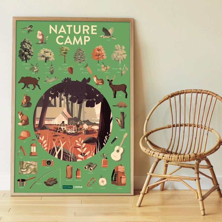 Poppik - Discovery Sticker Poster - Nature Camp | Scout & Co