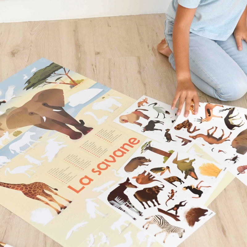 Poppik - Discovery Sticker Poster - Savannah | Scout & Co