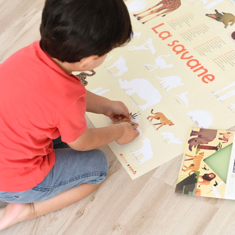 Poppik - Discovery Sticker Poster - Savannah | Scout & Co