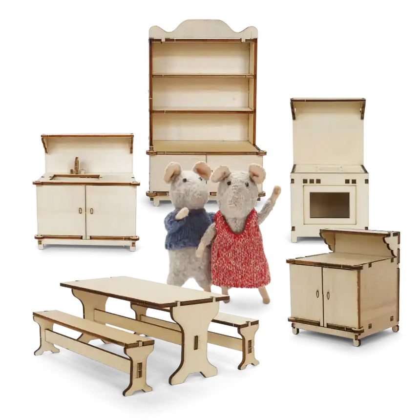 Sam & Julia: The Mouse Mansion - Furniture Kit - Kitchen | Scout & Co