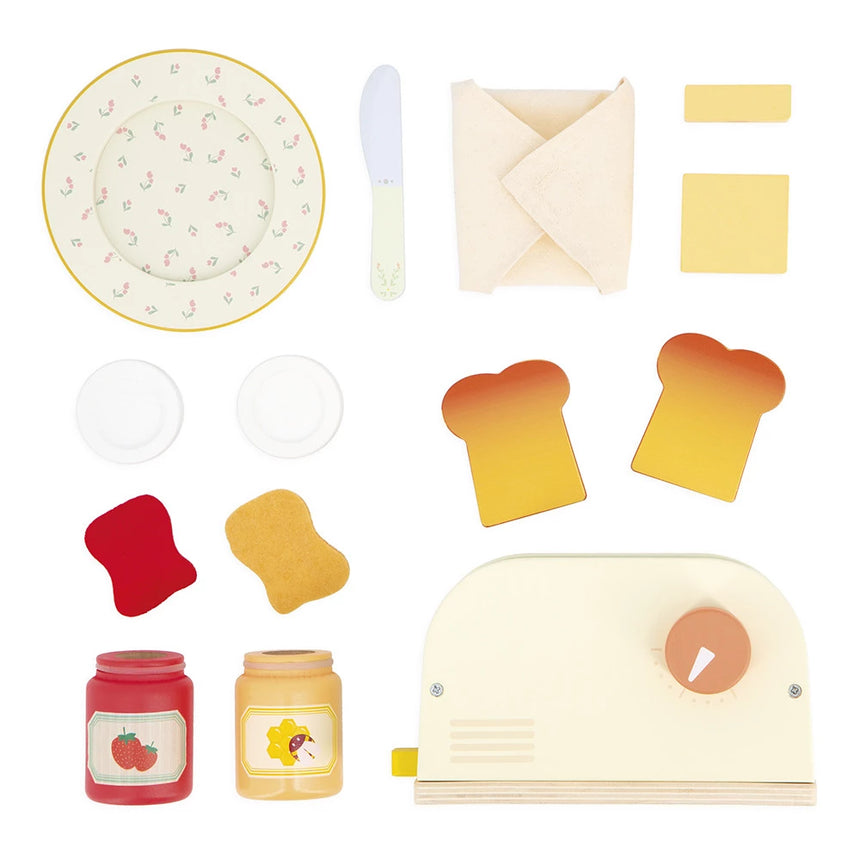 Janod - Mamie Soleil wooden toaster set | Scout & Co