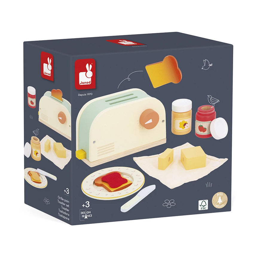 Janod - Mamie Soleil wooden toaster set | Scout & Co