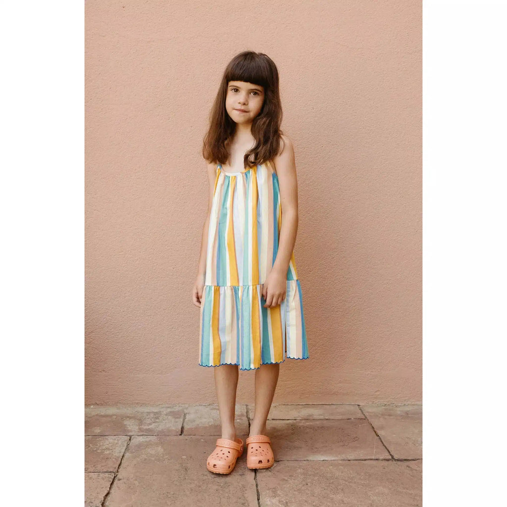 Tiny Cottons - Multicolour Stripes dress | Scout & Co