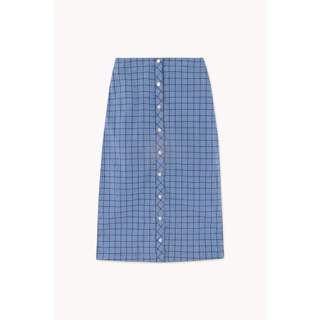 Tiny Cottons Woman - The Tiny Big Sister - Check midi skirt - blue | Scout & Co