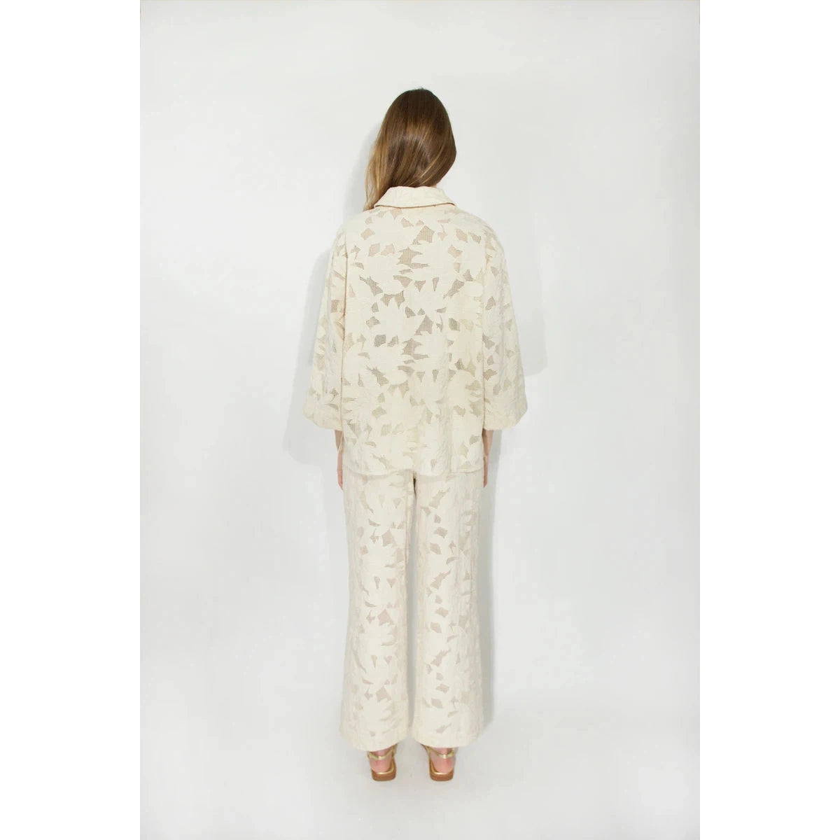 The Tiny Big Sister - Guipure shirt - light cream | Scout & Co