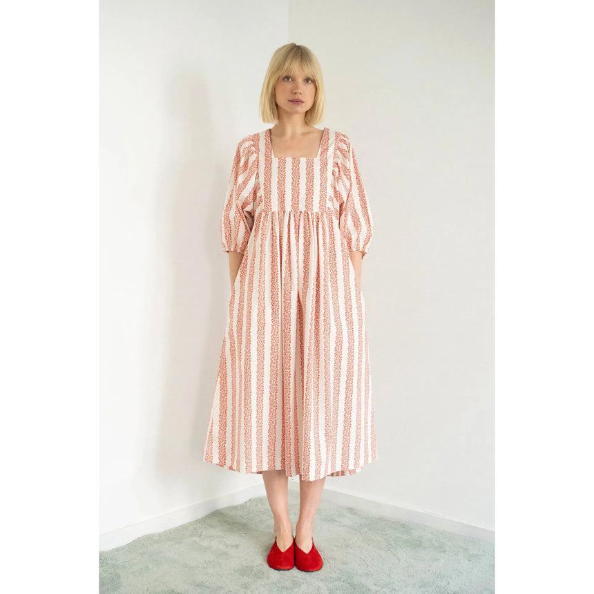 The Tiny Big Sister - Flowers dress - white / summer red | Scout & Co