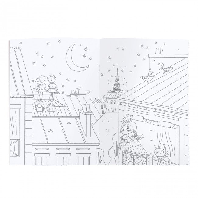 Moulin Roty - Les Parisiennes colouring book | Scout & Co