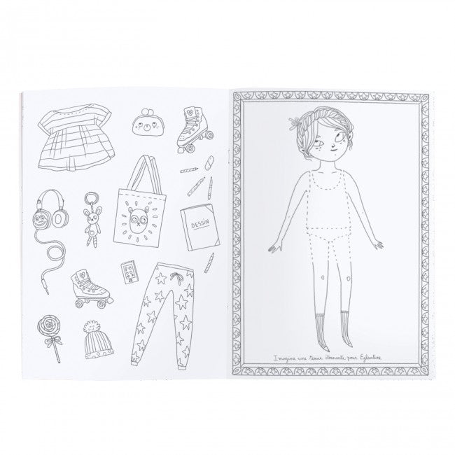 Moulin Roty - Les Parisiennes colouring book | Scout & Co