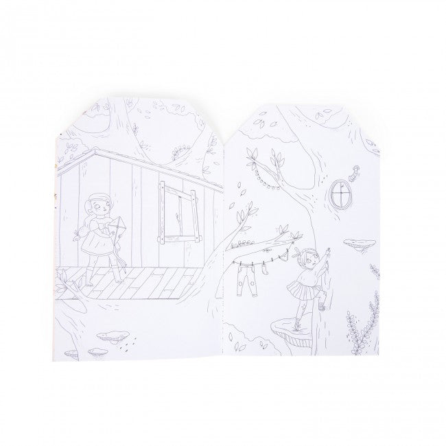Moulin Roty - Les Parisiennes colouring & sticker book | Scout & Co