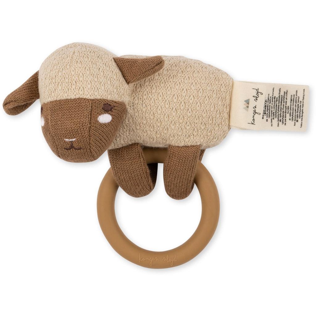 Konges Sløjd - Activity ring knit baby toy - Sheep | Scout & Co