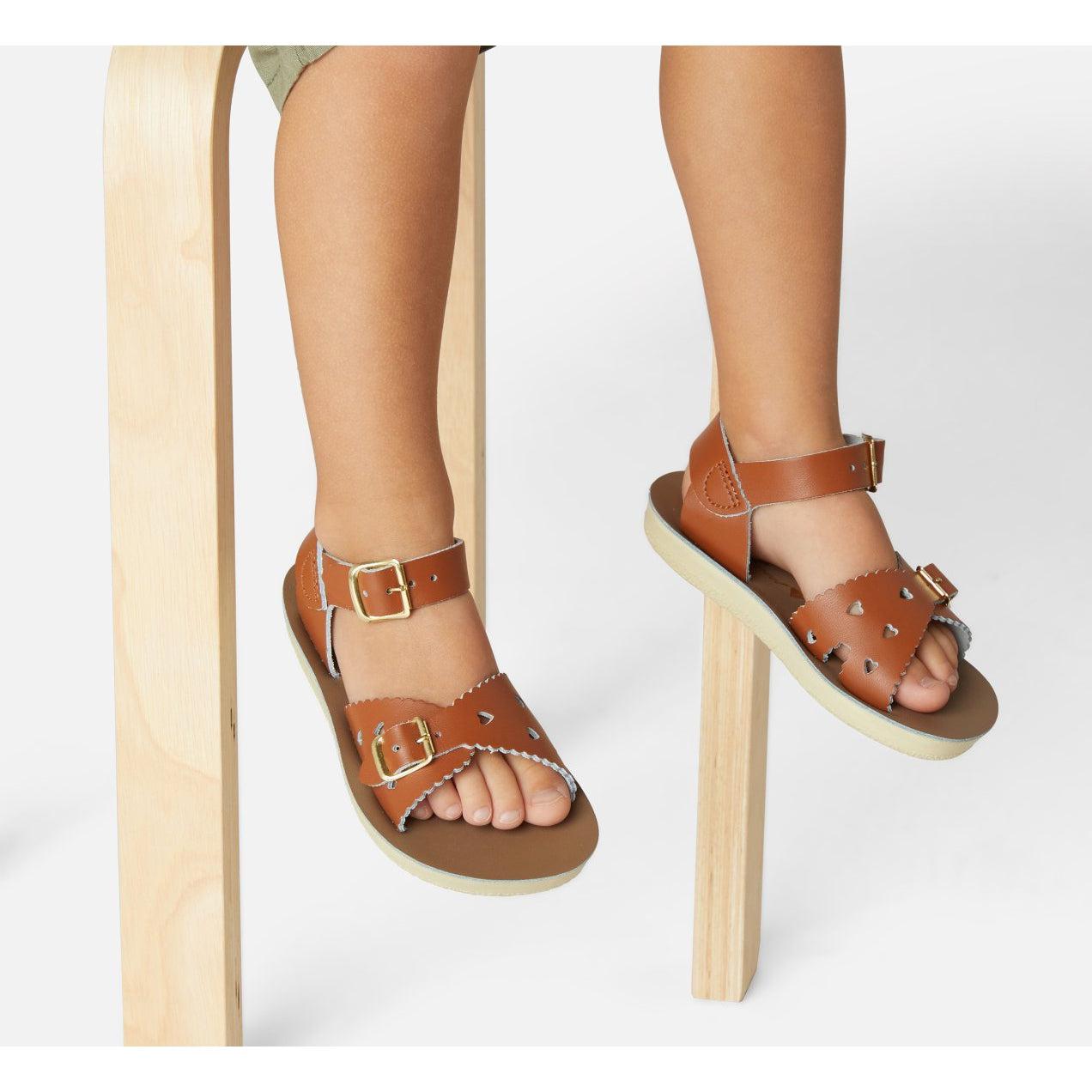 Saltwater Sweetheart Sandals - Tan - Kids | Scout & Co