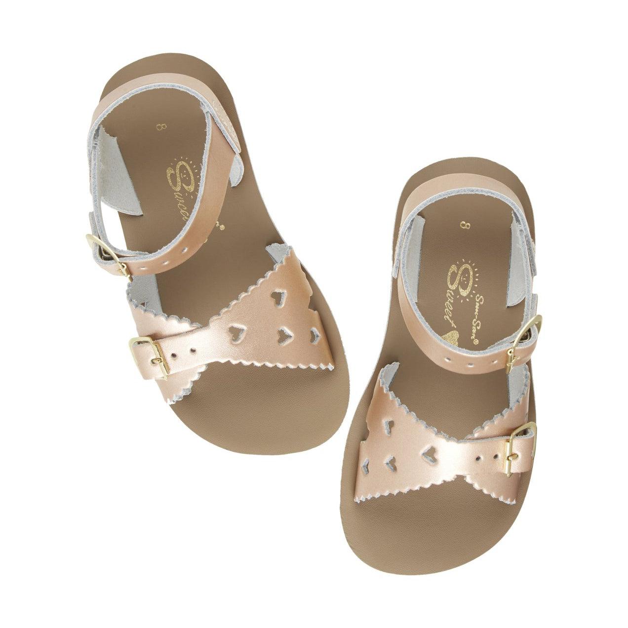 Saltwater Sweetheart Premium Sandals - Rose Gold - Kids | Scout & Co