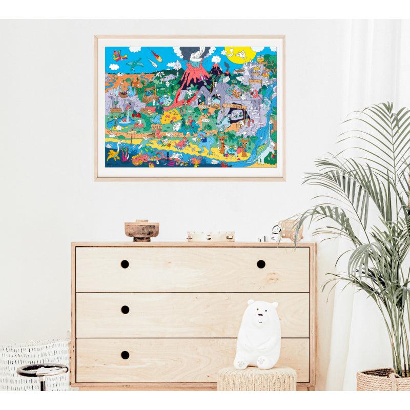 OMY - Giant poster & stickers - Dinos | Scout & Co