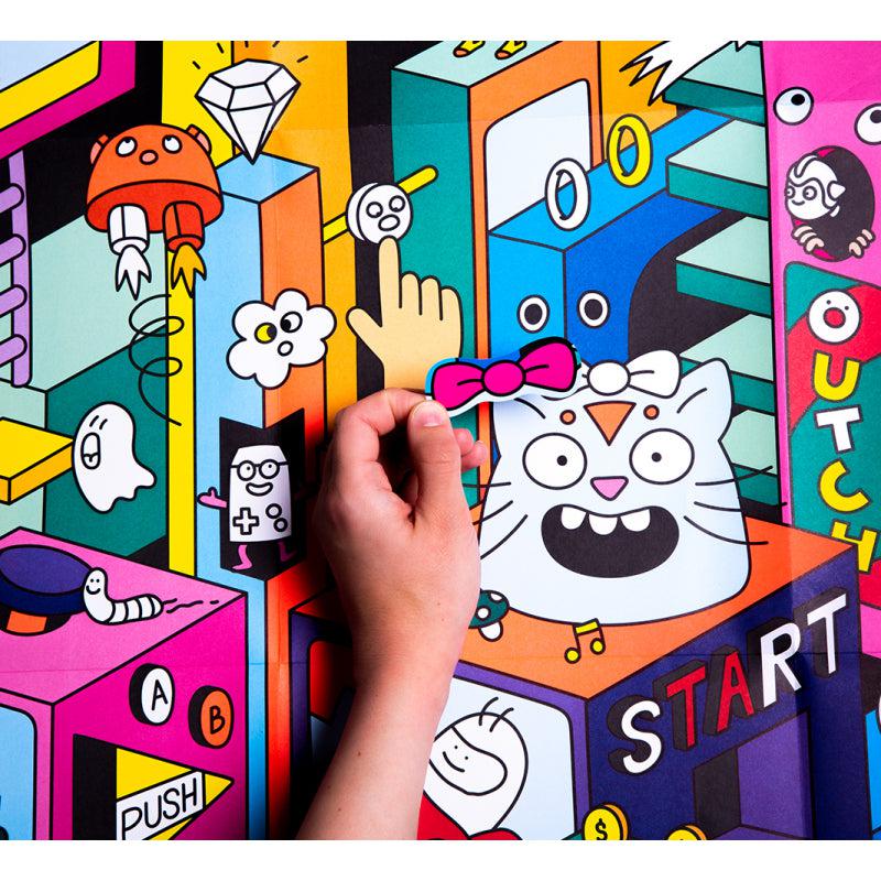 OMY - Giant poster & stickers - Video Games | Scout & Co