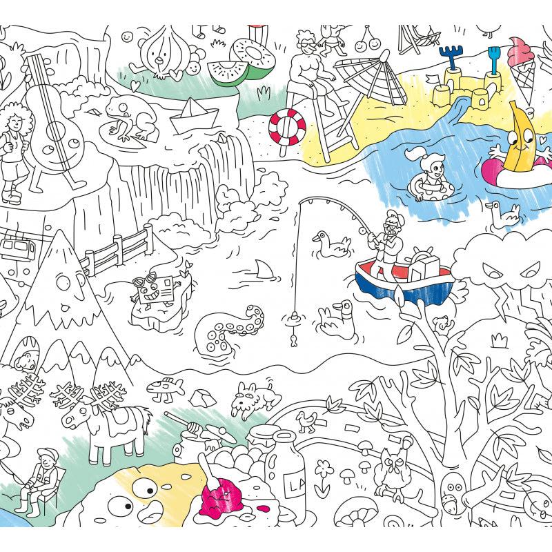 OMY - colouring poster - 4 Seasons + planting pencil | Scout & Co