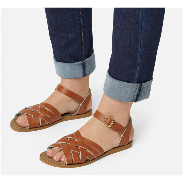 Saltwater Retro Sandals - Tan - Adult | Scout & Co