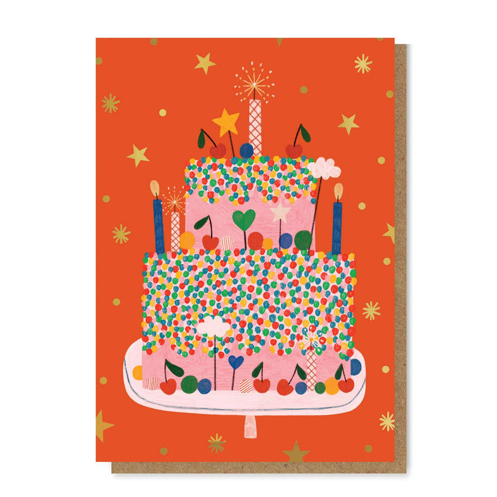 Daria Solak - Celebration Cake gold foil card | Scout & Co