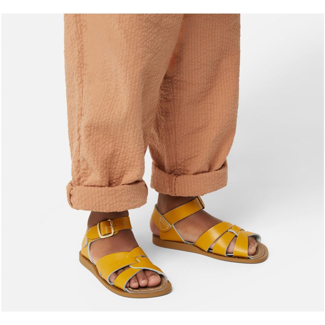Saltwater Original Sandals - Mustard - Kids | Scout & Co