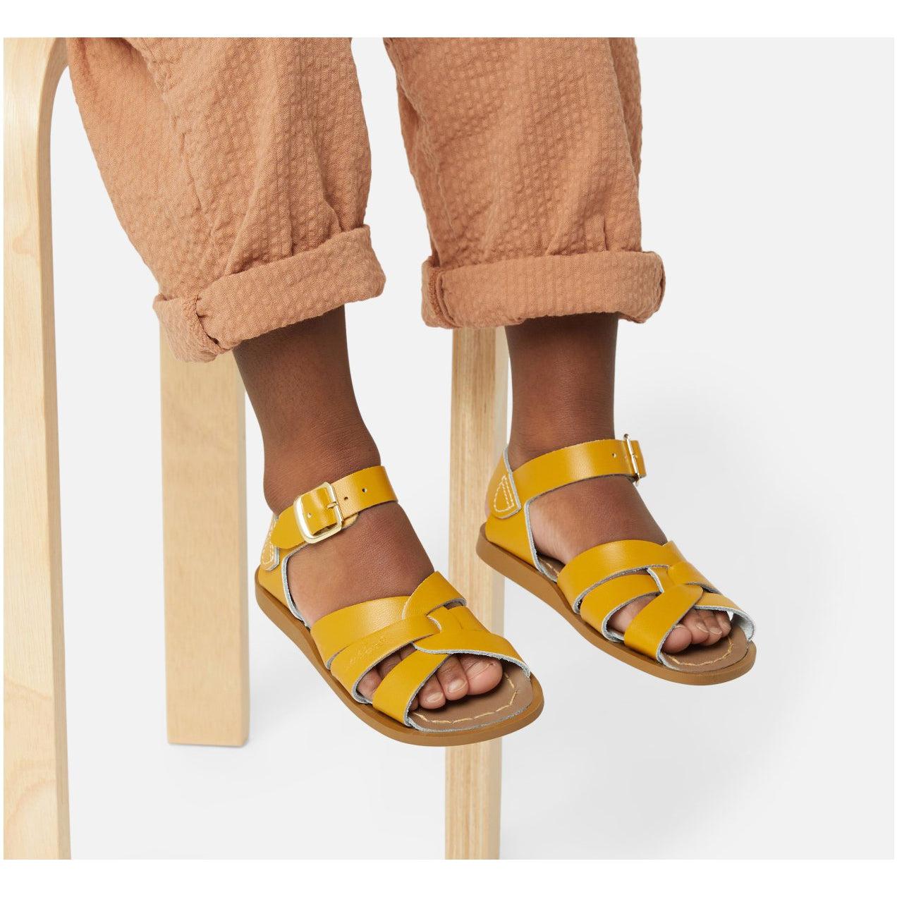 Saltwater Original Sandals - Mustard - Kids | Scout & Co