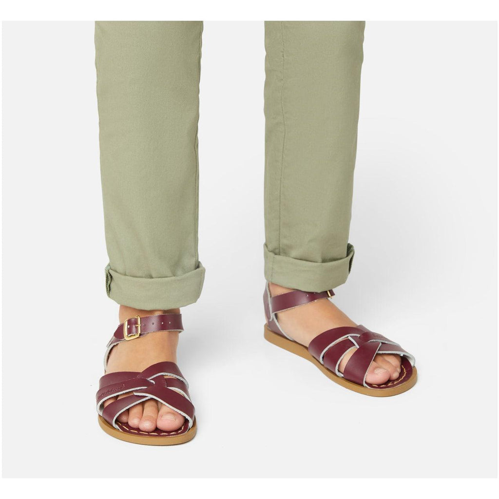 Saltwater Original Sandals - Claret - Kids | Scout & Co