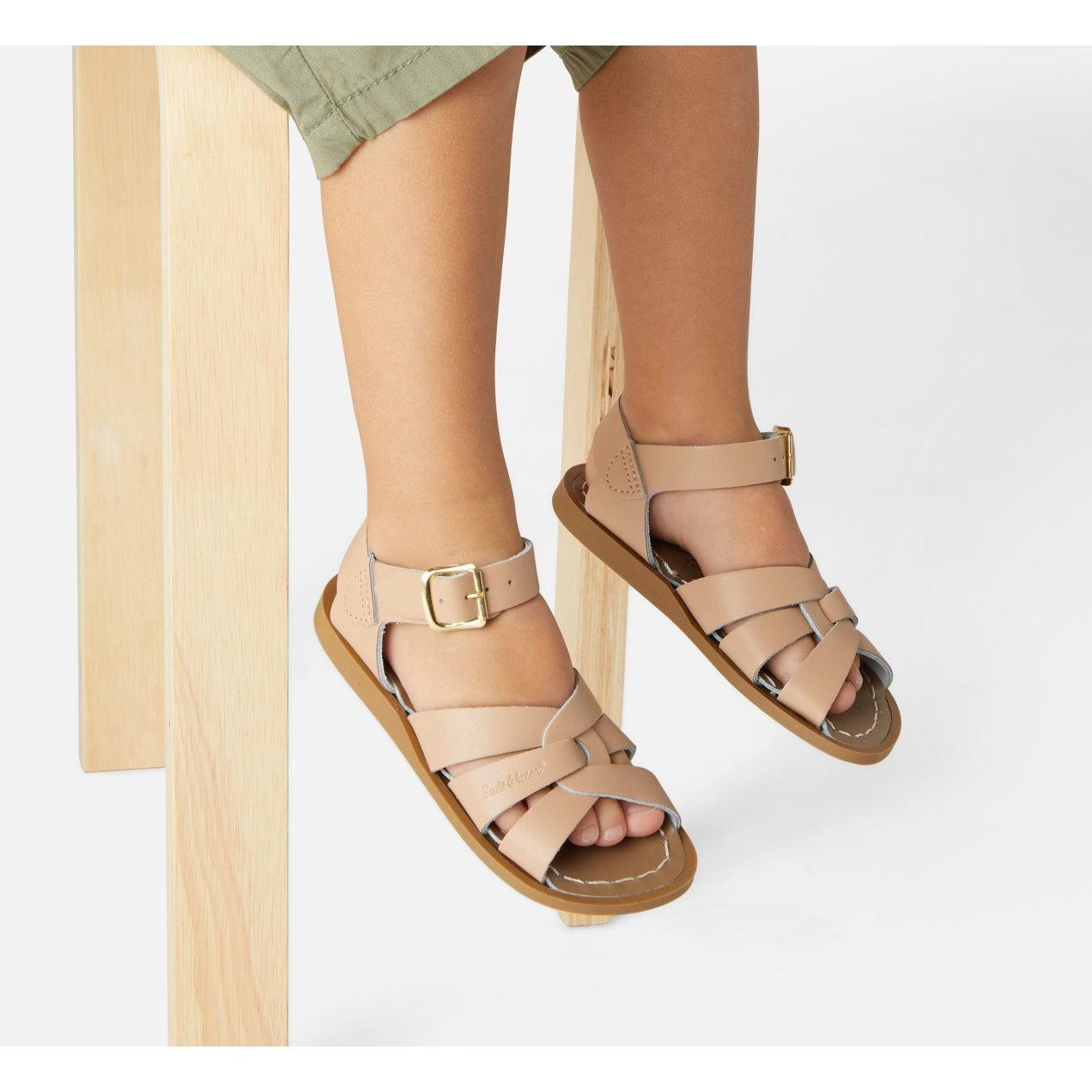 Saltwater Original Sandals - Latte - Kids | Scout & Co