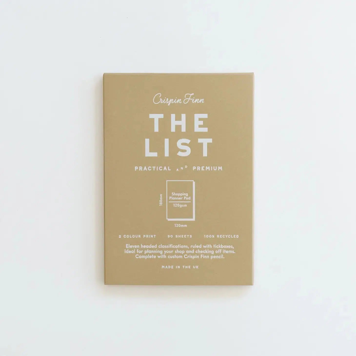Crispin Finn - The List shopping planner notepad & pencil set | Scout & Co