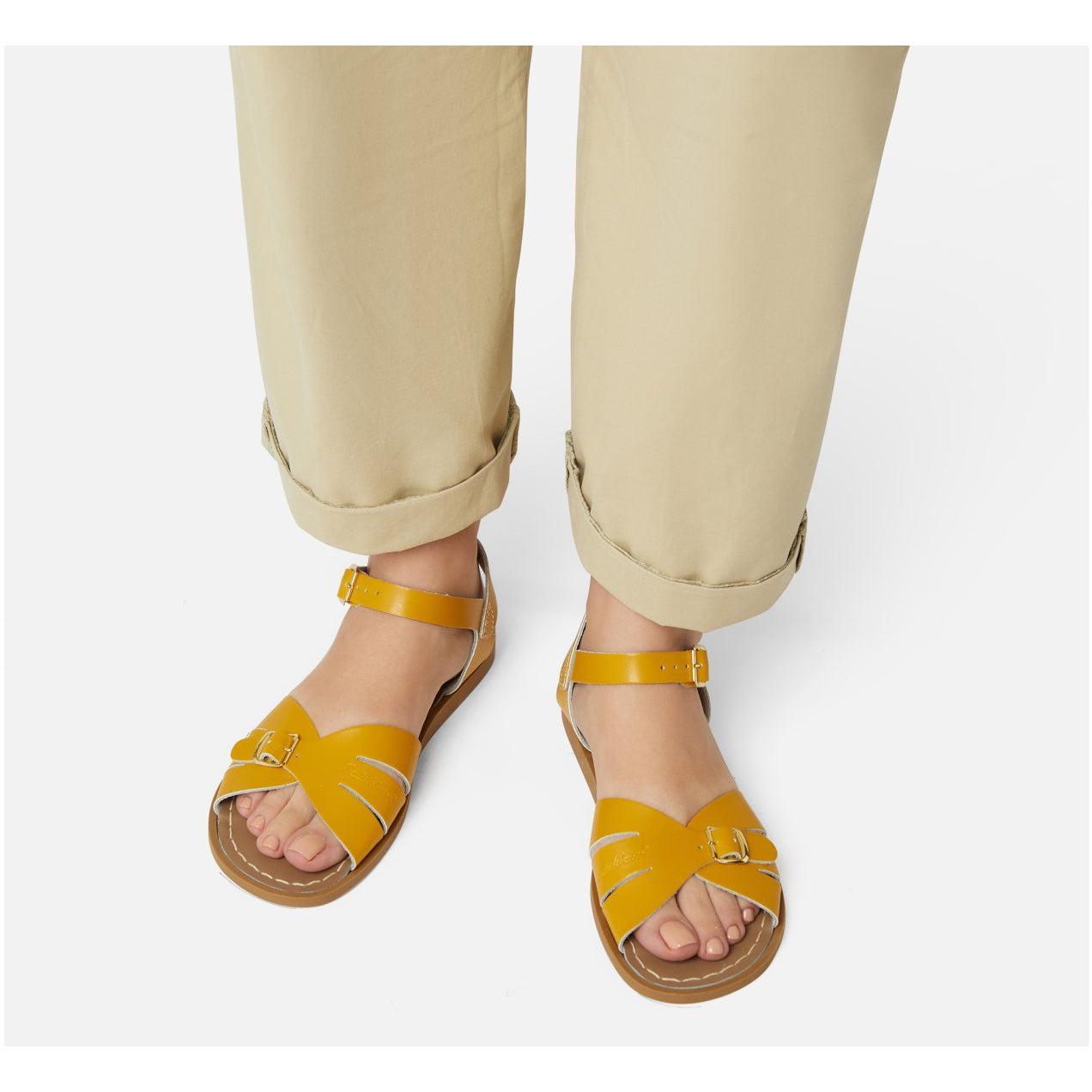 Saltwater Classic Sandals - Mustard - Adult | Scout & Co