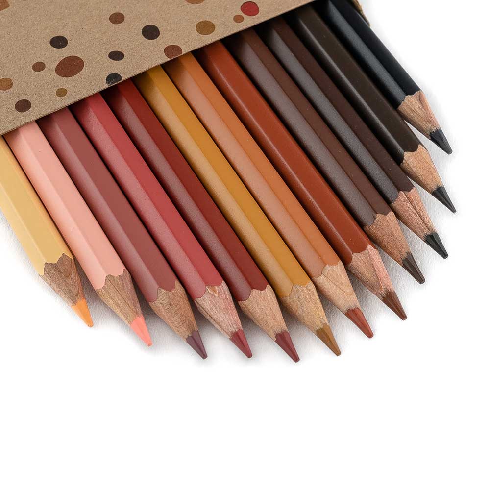 Hautfarben Buntstifte - Skin Tones colouring pencils - set of 12 | Scout & Co