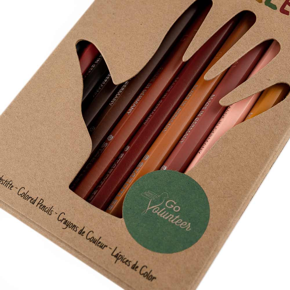 Hautfarben Buntstifte - Skin Tones colouring pencils - set of 12 | Scout & Co