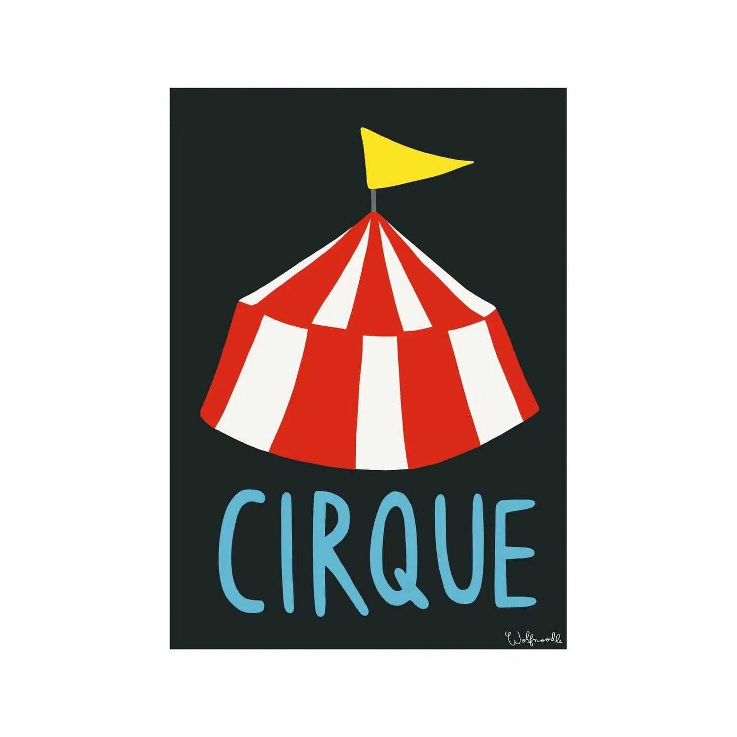 Wolfnoodle - A4 print - Cirque | Scout & Co