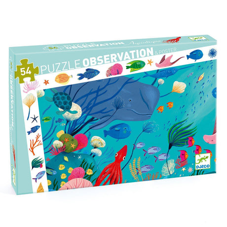 Djeco - Aquatic 54-piece observation jigsaw puzzle | Scout & Co
