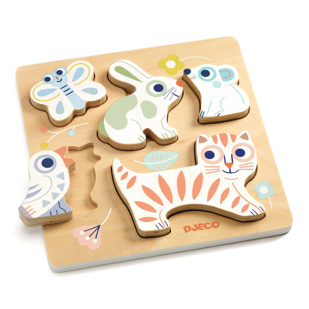 Djeco - BabyAnimali wooden puzzle | Scout & Co