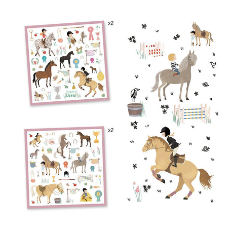 Djeco - Horses stickers | Scout & Co