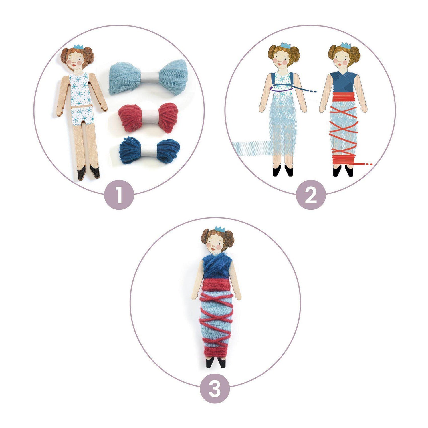 Djeco - Sweet Night worry dolls DIY kit | Scout & Co