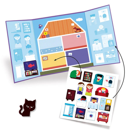 Djeco - The House reusable stickers set | Scout & Co