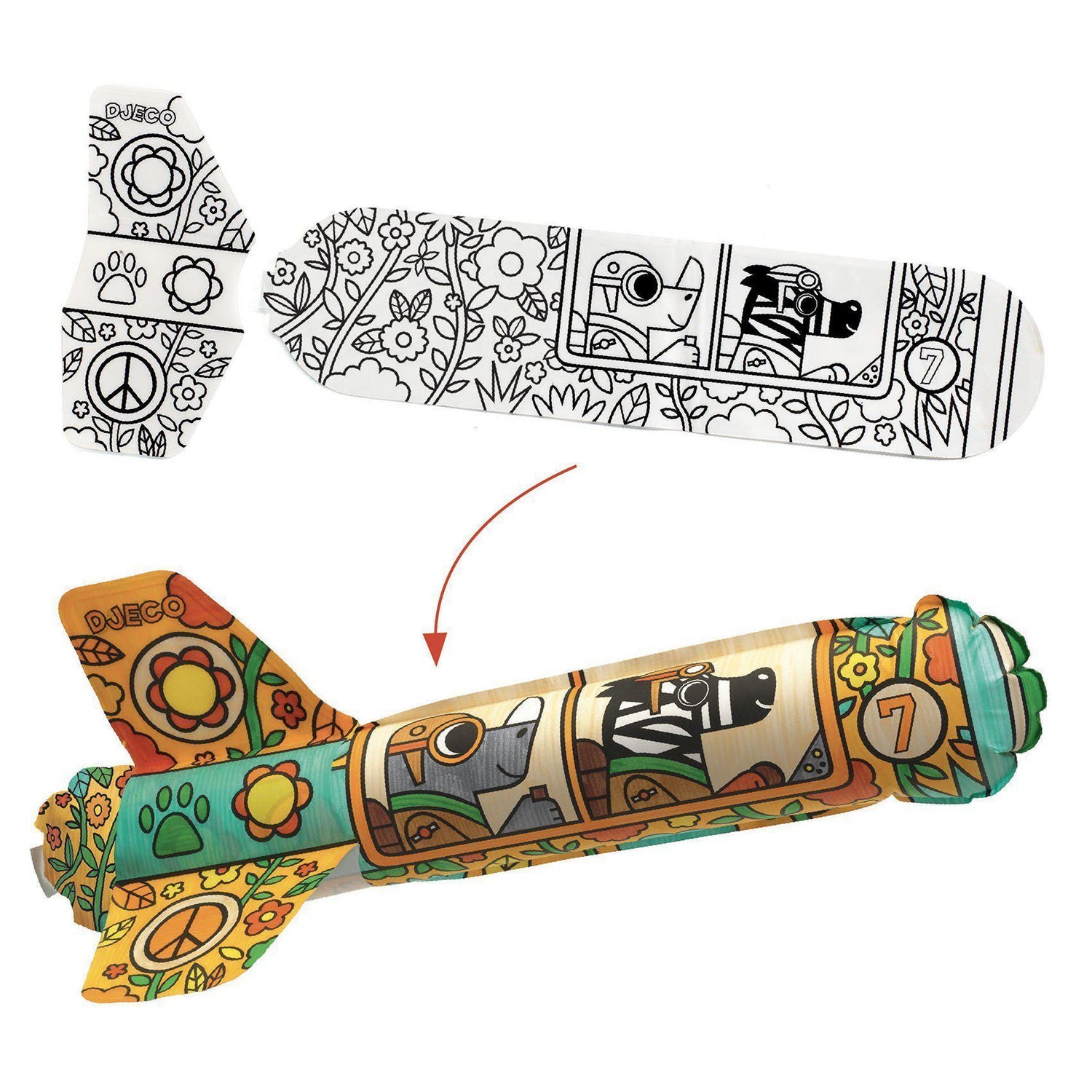 Djeco - To The Sky inflatable planes DIY kit | Scout & Co