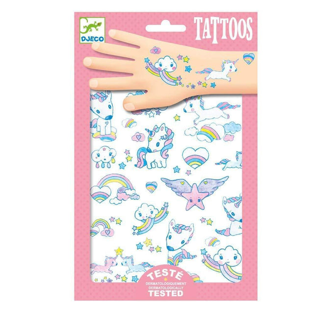 Djeco - Unicorns temporary tattoos | Scout & Co