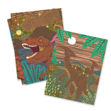 Djeco - When Dinosaurs Reigned scratch cards | Scout & Co