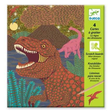 Djeco - When Dinosaurs Reigned scratch cards | Scout & Co