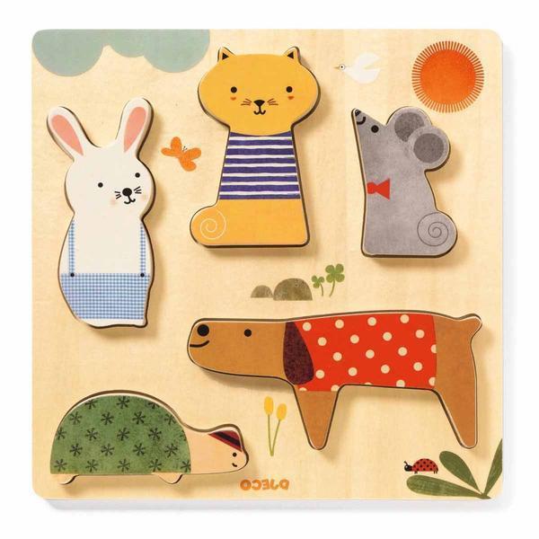 Djeco - Woody Pets relief puzzle | Scout & Co