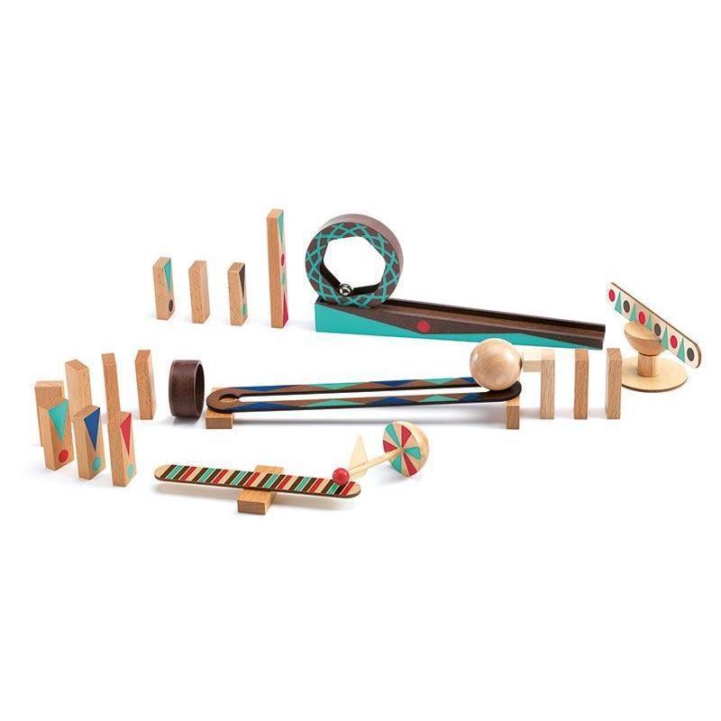 Djeco - Zig & Go Action Reaction Construction Game - 28 pieces | Scout & Co