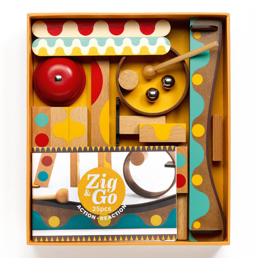 Djeco - Zig & Go Action Reaction construction game - 25 pieces - Dring | Scout & Co