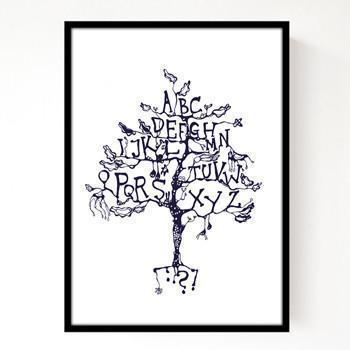 Hanna Sager Forsberg - Alphabet tree print | Scout & Co