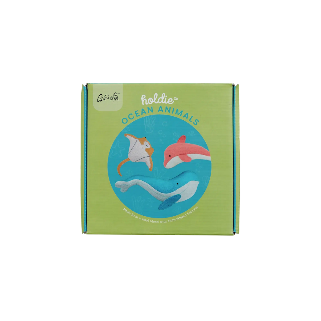 Olli Ella - Holdie Folk Ocean Animals soft toys - set of 3 | Scout & Co